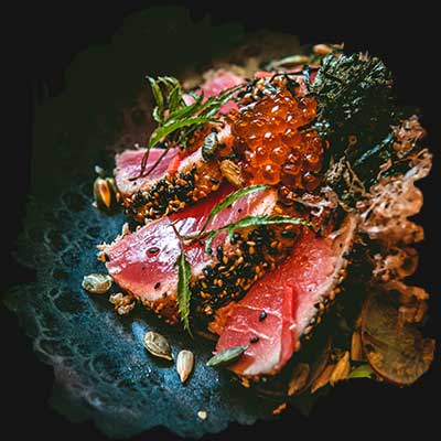 Wagyu beef steak menu from Issara Kata beach restaurant